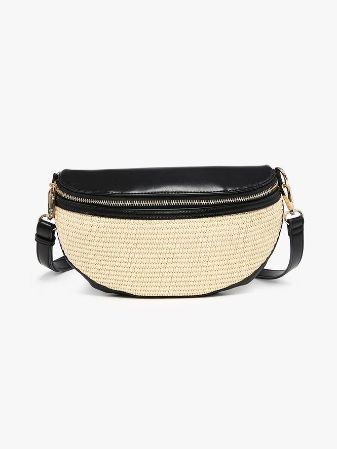 M2821 - Nevaeh Straw Sling/Crossbody-09-Accessories-Jen & Co-Krista Anne's Boutique, Women's Fashion and Accessories Located in Oklahoma City, OK and Black Mountain, NC