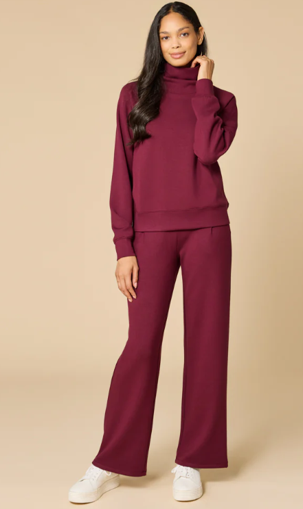 5200-8P - DreamTech Pleated Wide Leg Pant-04-Bottoms-Softies-Krista Anne's Boutique, Women's Fashion and Accessories Located in Oklahoma City, OK and Black Mountain, NC