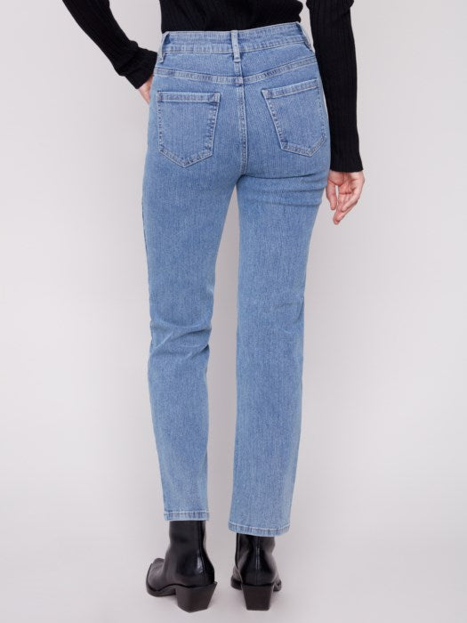 C5564R-588B - Denim Corduroy Straight Leg Pants-04-Bottoms-Charlie B.-Krista Anne's Boutique, Women's Fashion and Accessories Located in Oklahoma City, OK and Black Mountain, NC