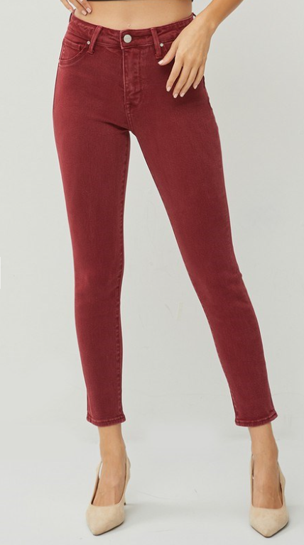 RDP5588 - Skinny Crop Jeans-04-Bottoms-Risen Jeans-Krista Anne's Boutique, Women's Fashion and Accessories Located in Oklahoma City, OK and Black Mountain, NC