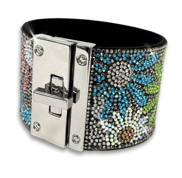 JKB436 - Flower Power Cuff Bracelet-10-Jewelry-Jacqueline Kent-Krista Anne's Boutique, Women's Fashion and Accessories Located in Oklahoma City, OK and Black Mountain, NC