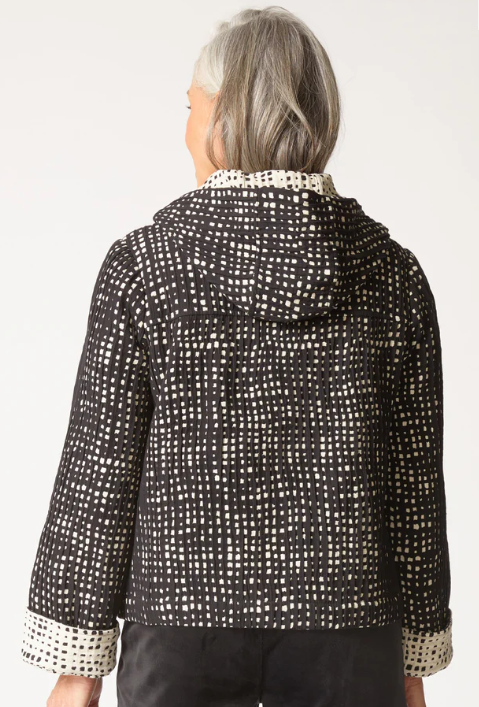 21826 - Autumn Check Cargo Hoodie-01-Jackets/Blazers-Habitat-Krista Anne's Boutique, Women's Fashion and Accessories Located in Oklahoma City, OK and Black Mountain, NC