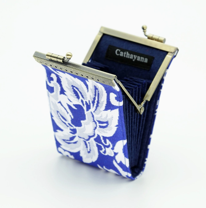 CHR-64A - Floral Brocade Card Wallet with RFID Protection-12-Gifts-Cathayana-Krista Anne's Boutique, Women's Fashion and Accessories Located in Oklahoma City, OK and Black Mountain, NC