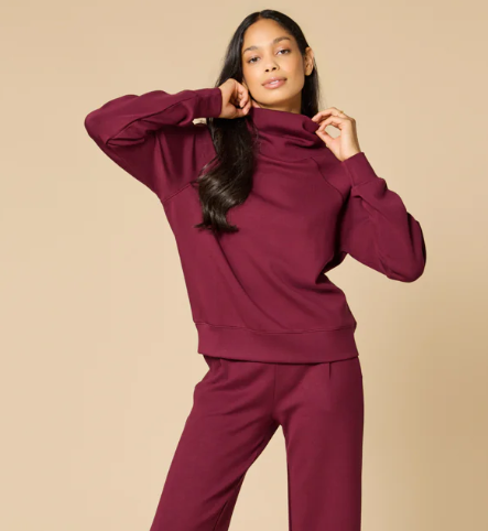 5200-8T - DreamTech Mock Neck Top-02-Tops/Blouses-Softies-Krista Anne's Boutique, Women's Fashion and Accessories Located in Oklahoma City, OK and Black Mountain, NC