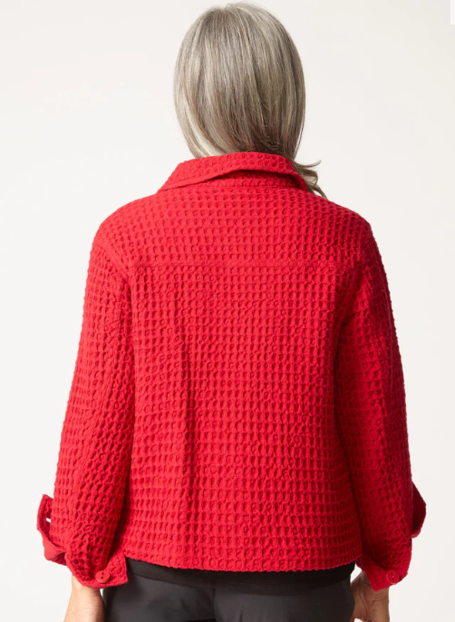 60320 - Washed Honeycomb Shacket-01-Jackets/Blazers-Habitat-Krista Anne's Boutique, Women's Fashion and Accessories Located in Oklahoma City, OK and Black Mountain, NC