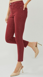 RDP5588 - Skinny Crop Jeans-04-Bottoms-Risen Jeans-Krista Anne's Boutique, Women's Fashion and Accessories Located in Oklahoma City, OK and Black Mountain, NC