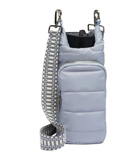WBB1-SkyGray - Matte Puffer HydroBag® with Accent Shoulder Strap-09-Accessories-Wanderfull-Krista Anne's Boutique, Women's Fashion and Accessories Located in Oklahoma City, OK and Black Mountain, NC