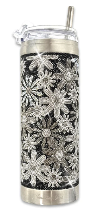 JKT116 - Flower Power Tumbler-12-Gifts-Jacqueline Kent-Krista Anne's Boutique, Women's Fashion and Accessories Located in Oklahoma City, OK and Black Mountain, NC