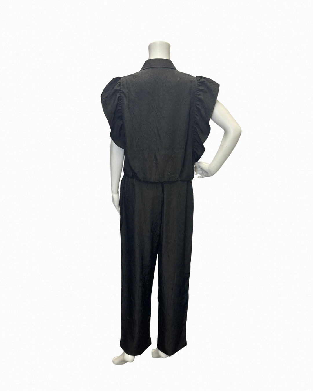 Crescent Zip-Front Ruffle Sleeve Jacket-03-Tees/Tanks-Lior-Krista Anne's Boutique, Women's Fashion and Accessories Located in Oklahoma City, OK and Black Mountain, NC