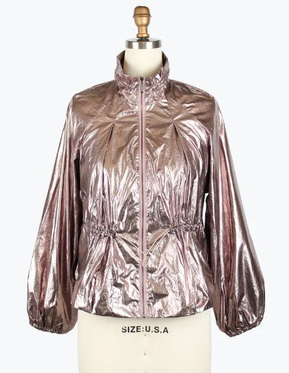 4975 - Drawstring Short Jacket-01-Jackets/Blazers-Damee-Krista Anne's Boutique, Women's Fashion and Accessories Located in Oklahoma City, OK and Black Mountain, NC