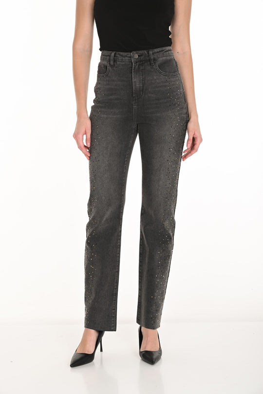 253831 - Side Sparkle Straight Leg Jean-01-Jackets/Blazers-Frank Lyman-Krista Anne's Boutique, Women's Fashion and Accessories Located in Oklahoma City, OK and Black Mountain, NC