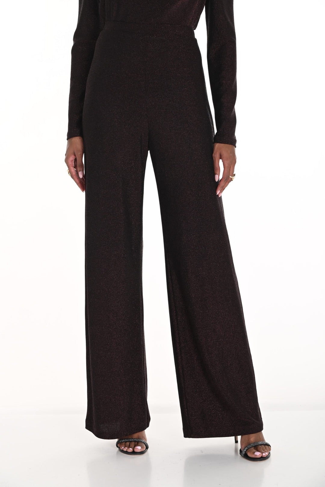 259295 - Shimmer Wide Leg Pant-04-Bottoms-Frank Lyman-Krista Anne's Boutique, Women's Fashion and Accessories Located in Oklahoma City, OK and Black Mountain, NC