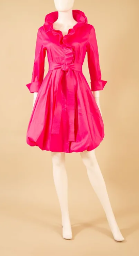 S26004 - 3/4 Sleeve Bubble Dress-06-Dresses/Jumpsuits-Samuel Dong-Krista Anne's Boutique, Women's Fashion and Accessories Located in Oklahoma City, OK and Black Mountain, NC