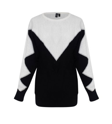 1X2227 - Zig Zag Knit Sweater-05-Sweaters-Ravel-Krista Anne's Boutique, Women's Fashion and Accessories Located in Oklahoma City, OK and Black Mountain, NC