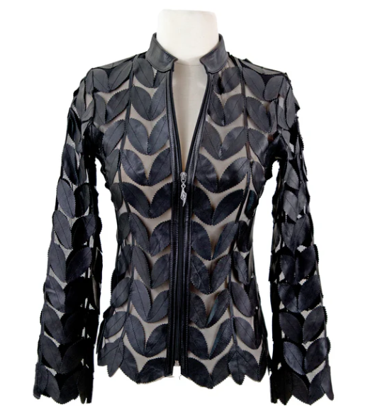 Leather Leaf Moto Jacket-01-Jackets/Blazers-Belgin Francis-Krista Anne's Boutique, Women's Fashion and Accessories Located in Oklahoma City, OK and Black Mountain, NC