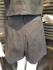 EPA60774Y - High-Waisted Cotton Shorts-04-Bottoms-Aslan Rose-Krista Anne's Boutique, Women's Fashion and Accessories Located in Oklahoma City, OK and Black Mountain, NC