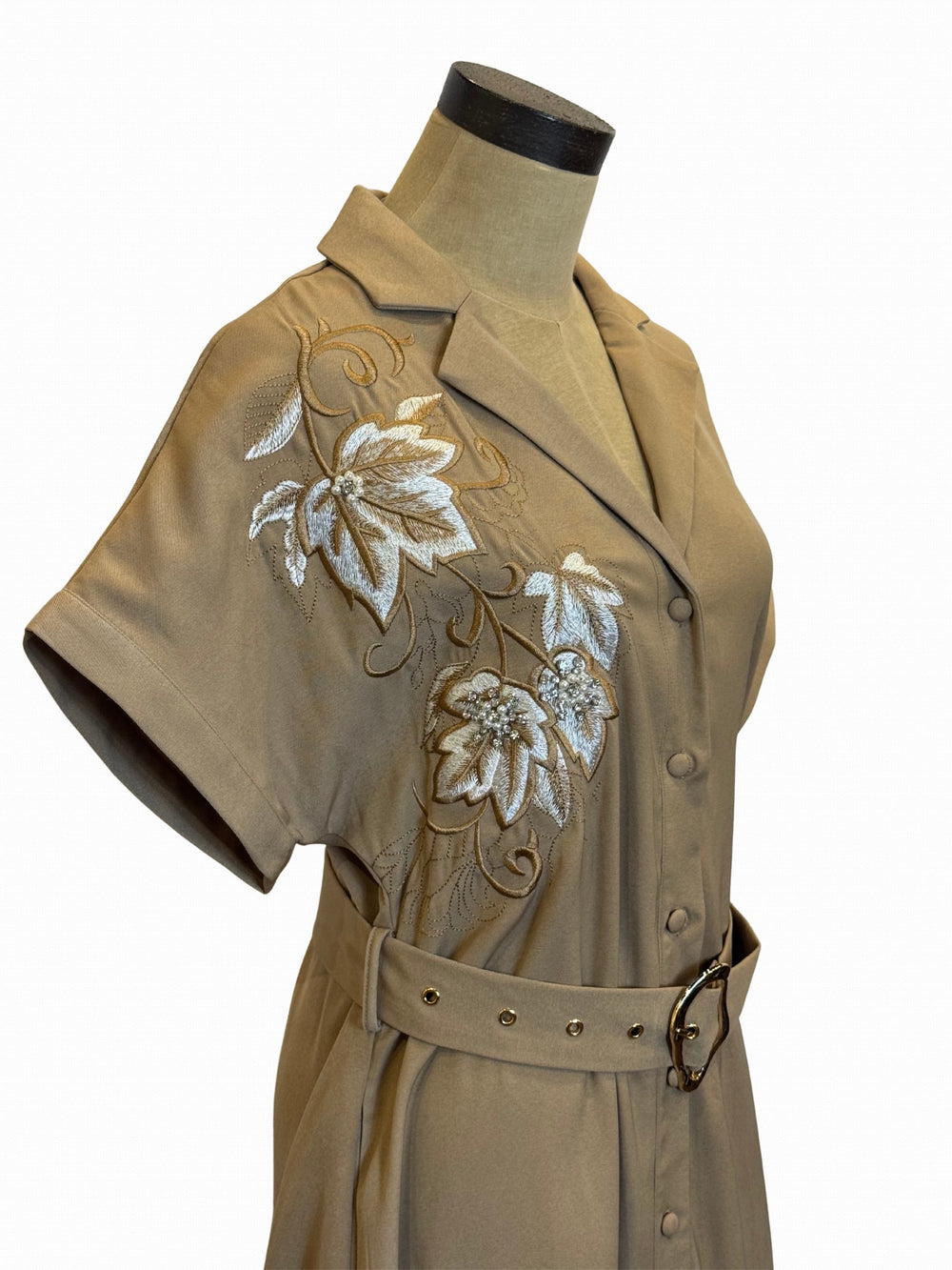 BD-20231 - Embroidered Short Sleeve Dress-06-Dresses/Jumpsuits-Aslan Rose-Krista Anne's Boutique, Women's Fashion and Accessories Located in Oklahoma City, OK and Black Mountain, NC