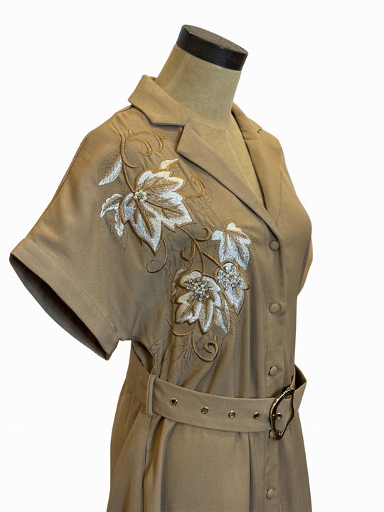 BD-20231 - Embroidered Short Sleeve Dress-06-Dresses/Jumpsuits-Aslan Rose-Krista Anne's Boutique, Women's Fashion and Accessories Located in Oklahoma City, OK and Black Mountain, NC