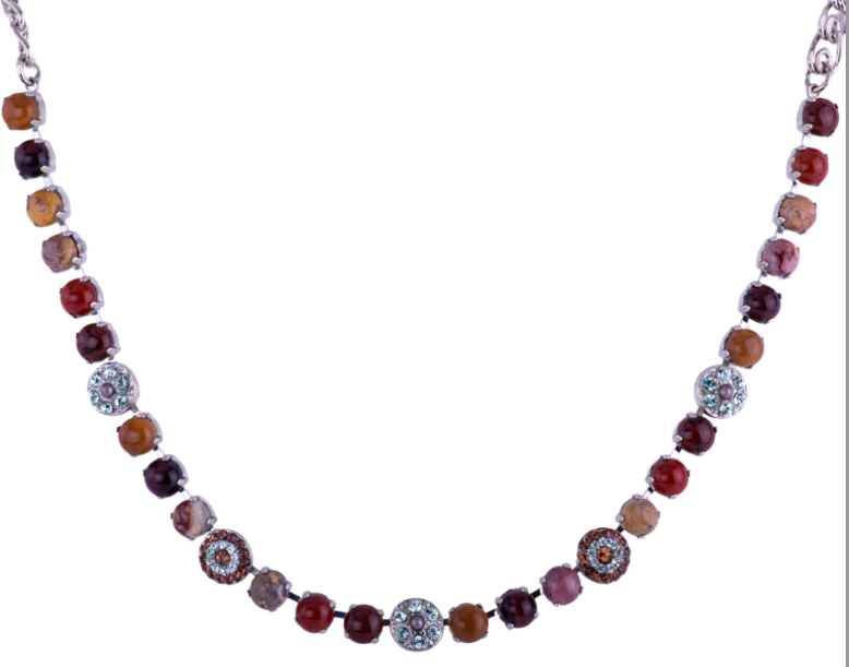 N-3044/1-M3103-RO - Medium Pavé Necklace-10-Jewelry-Mariana-Krista Anne's Boutique, Women's Fashion and Accessories Located in Oklahoma City, OK