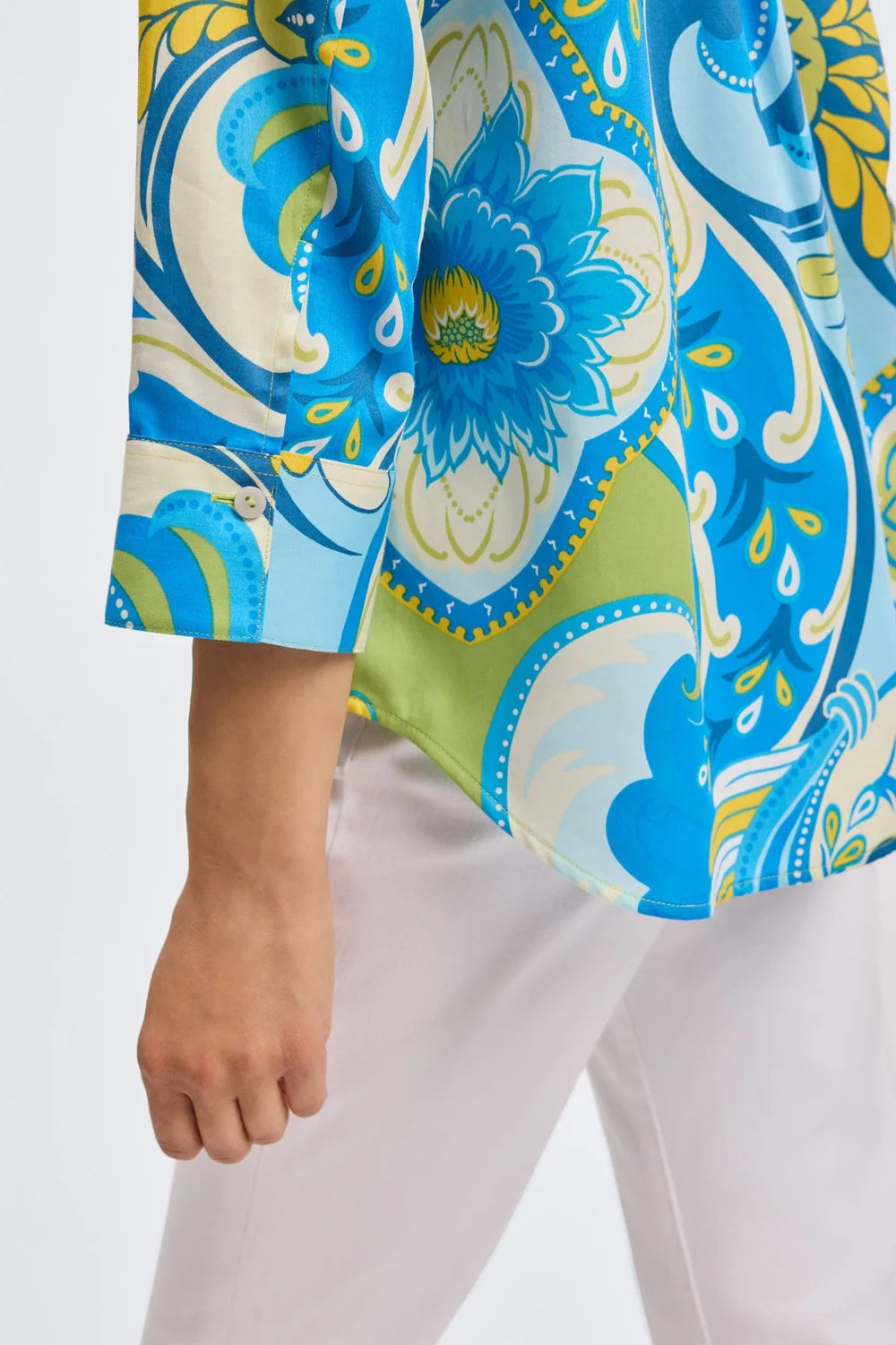 202889 - Margie 3/4 Sleeve Shirt-02-Tops/Blouses-Foxcroft-Krista Anne's Boutique, Women's Fashion and Accessories Located in Oklahoma City, OK and Black Mountain, NC