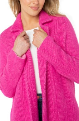 LMC002SK46J4 - L/S Open Front Coatigan-07-Coats/Outerwear-Liverpool-Krista Anne's Boutique, Women's Fashion and Accessories Located in Oklahoma City, OK and Black Mountain, NC
