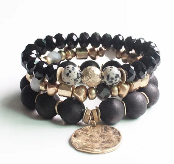B-1176 - Havana Stretch Bracelet-10-Jewelry-What's Hot Jewelry-Krista Anne's Boutique, Women's Fashion and Accessories Located in Oklahoma City, OK and Black Mountain, NC