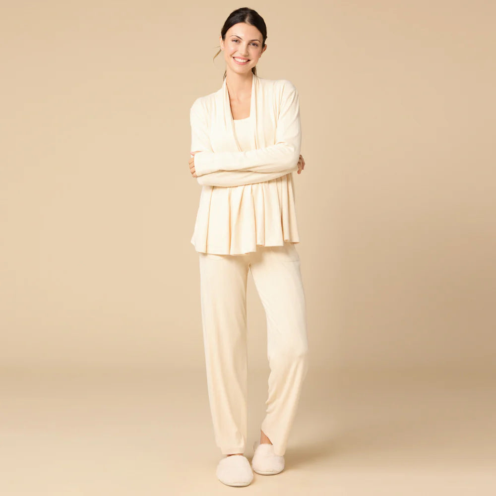 2316-3 - Pointelle Ballet Cardigan-05-Sweaters-Softies-Krista Anne's Boutique, Women's Fashion and Accessories Located in Oklahoma City, OK and Black Mountain, NC