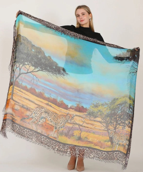 D-1000 - "I See You" Silk Blend Scarf-08-Scarves/Wraps-Love's Pure Light-Krista Anne's Boutique, Women's Fashion and Accessories Located in Oklahoma City, OK and Black Mountain, NC