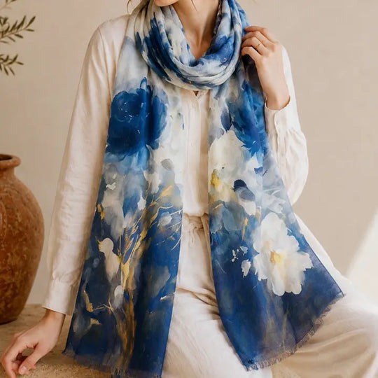 JC02450114 - Blue Moon Modal Scarf-08-Scarves/Wraps-JC Sunny Fashion-Krista Anne's Boutique, Women's Fashion and Accessories Located in Oklahoma City, OK and Black Mountain, NC