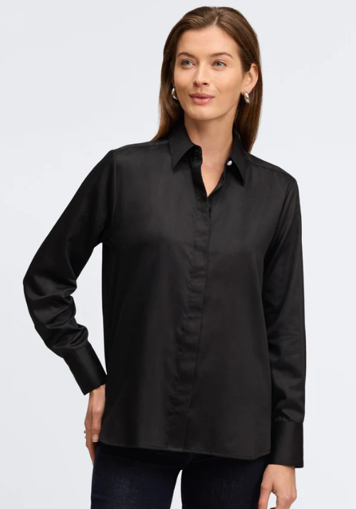 203057 - Pearl Long Sleeve Blouse-02-Tops/Blouses-Foxcroft-Krista Anne's Boutique, Women's Fashion and Accessories Located in Oklahoma City, OK and Black Mountain, NC