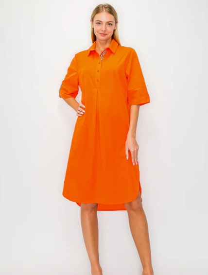 52349W - Wendi Tunic Dress, Orange