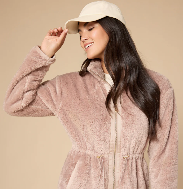 7800-20 - DreamPlush Double Zip Jacket-01-Jackets/Blazers-Softies-Krista Anne's Boutique, Women's Fashion and Accessories Located in Oklahoma City, OK and Black Mountain, NC