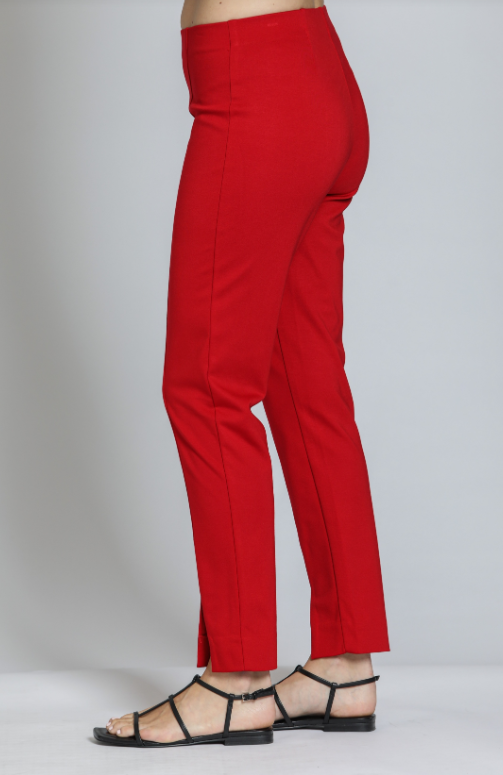 E2A - Pull-On Ponte Pant w/ Split Hem-04-Bottoms-Apny Apparel Inc-Krista Anne's Boutique, Women's Fashion and Accessories Located in Oklahoma City, OK and Black Mountain, NC