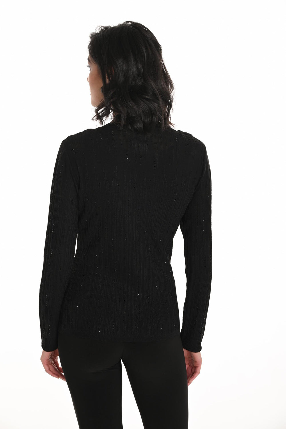 253707 - Midnight Spark Knit Top-02-Tops/Blouses-Frank Lyman-Krista Anne's Boutique, Women's Fashion and Accessories Located in Oklahoma City, OK and Black Mountain, NC