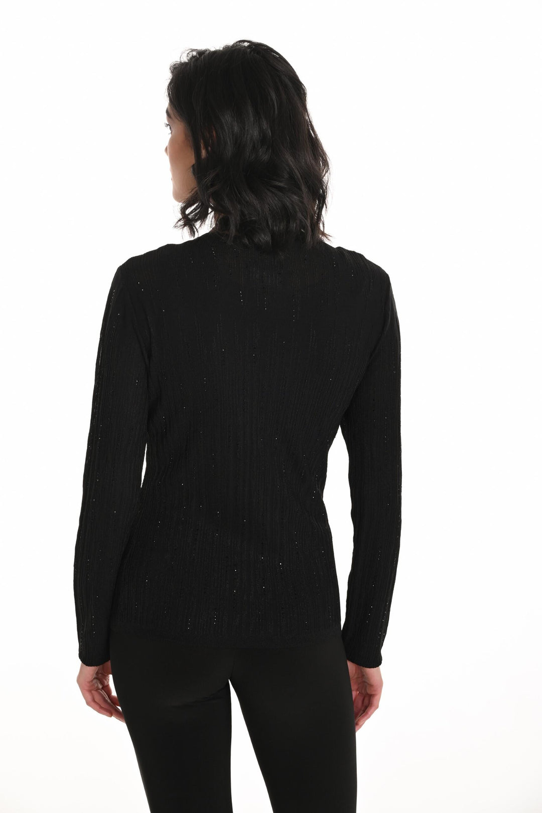 253707 - Midnight Spark Knit Top-02-Tops/Blouses-Frank Lyman-Krista Anne's Boutique, Women's Fashion and Accessories Located in Oklahoma City, OK and Black Mountain, NC