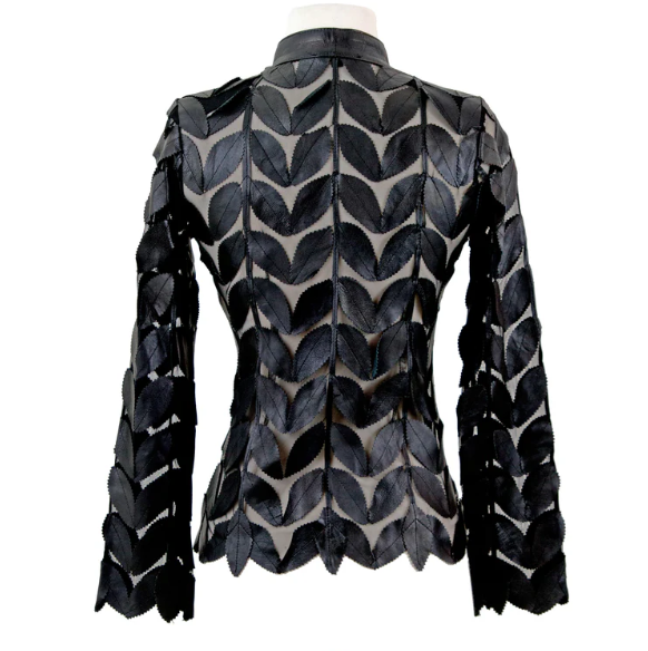 Leather Leaf Moto Jacket-01-Jackets/Blazers-Belgin Francis-Krista Anne's Boutique, Women's Fashion and Accessories Located in Oklahoma City, OK and Black Mountain, NC