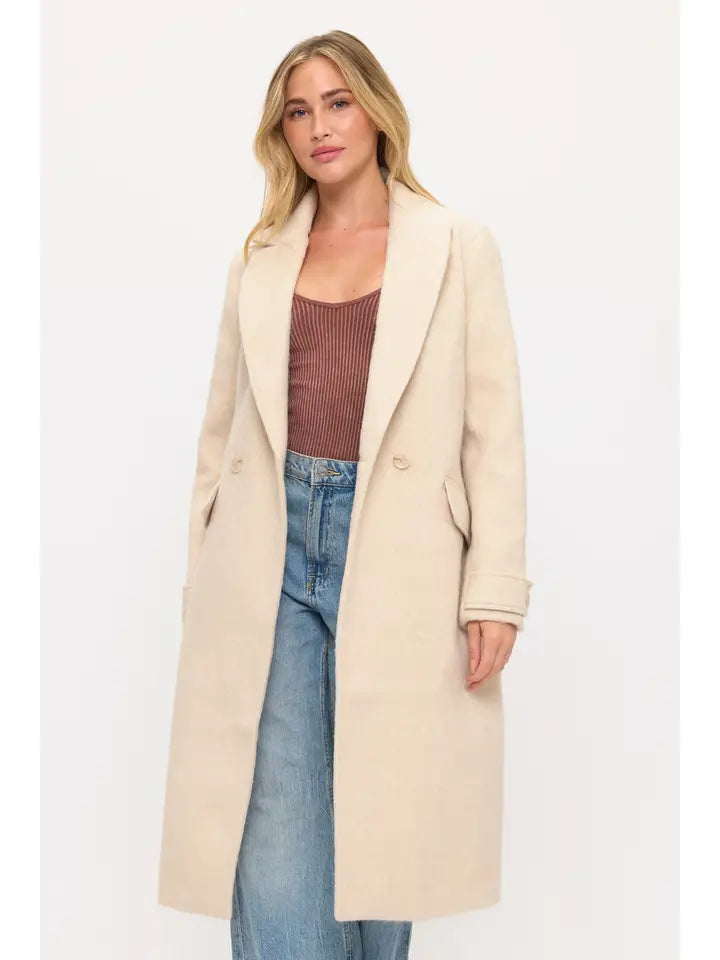 CLAWC0065 - Cashmere Cloud Longline Coat-07-Coats/Outerwear-LA Coalition-Krista Anne's Boutique, Women's Fashion and Accessories Located in Oklahoma City, OK and Black Mountain, NC