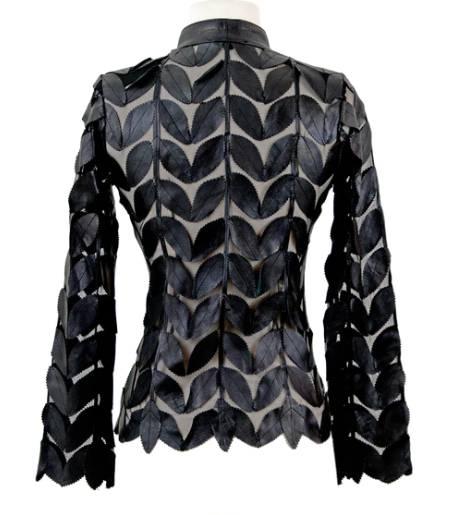 Leather Leaf Jacket-1-Jackets/Blazers-Belgin Francis-Krista Anne's Boutique, Women's Fashion and Accessories Located in Oklahoma City, OK