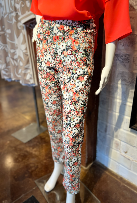 P-507 - Ditzy Floral Pull-On Pant-4-Bottoms-Krazy Larry-Krista Anne's Boutique, Women's Fashion and Accessories Located in Oklahoma City, OK