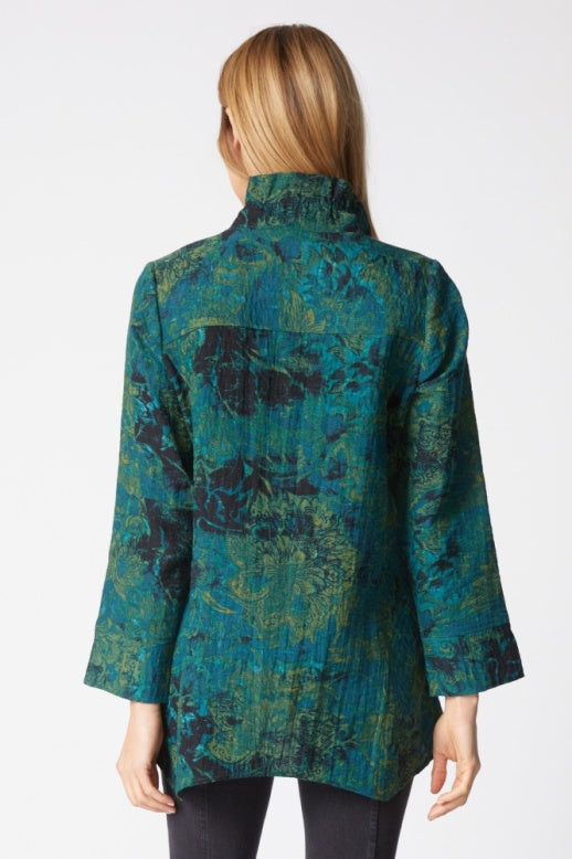 33919 - Express Floral Artist Shirt-02-Tops/Blouses-Habitat-Krista Anne's Boutique, Women's Fashion and Accessories Located in Oklahoma City, OK and Black Mountain, NC