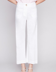 C5462-771B - Cropped Linen Blend Straight Leg Pant-04-Bottoms-Charlie B.-Krista Anne's Boutique, Women's Fashion and Accessories Located in Oklahoma City, OK and Black Mountain, NC