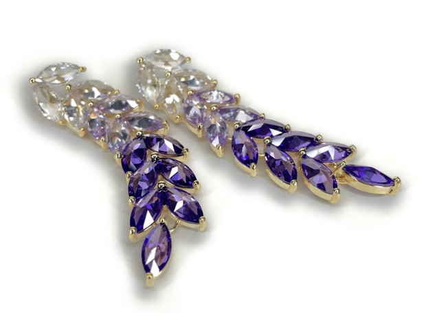 JKE551.CKPU - Lavender Earrings