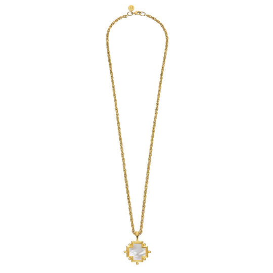 3874LG - 30" Chain MOP Cross Necklace-10-Jewelry-Susan Shaw-Krista Anne's Boutique, Women's Fashion and Accessories Located in Oklahoma City, OK and Black Mountain, NC