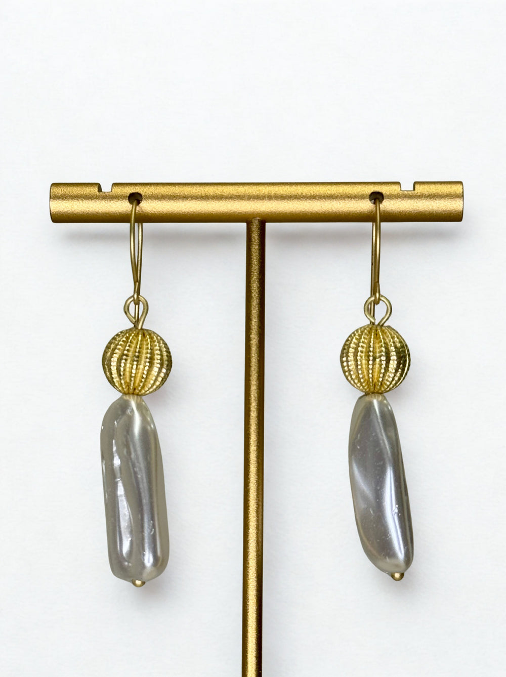 EW-25-55 - Sabretooth Pearl Earrings-10-Jewelry-Michele Busch Jewelry-Krista Anne's Boutique, Women's Fashion and Accessories Located in Oklahoma City, OK and Black Mountain, NC