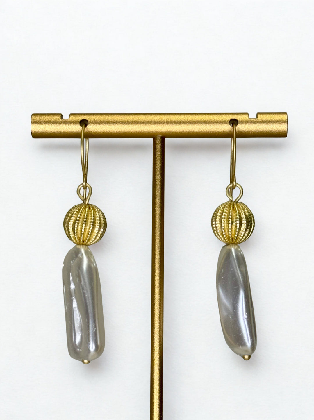 EW-25-55 - Sabretooth Pearl Earrings-10-Jewelry-Michele Busch Jewelry-Krista Anne's Boutique, Women's Fashion and Accessories Located in Oklahoma City, OK and Black Mountain, NC