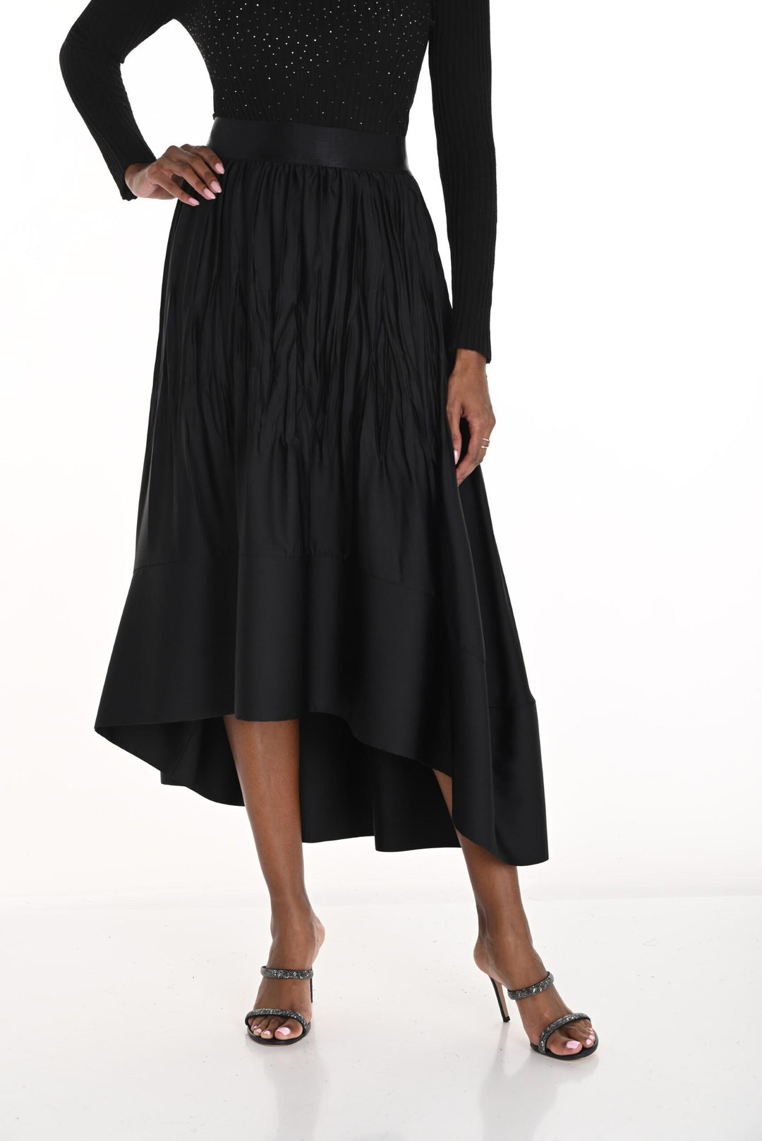 259183 - Midnight Glam Skirt-04-Bottoms-Frank Lyman-Krista Anne's Boutique, Women's Fashion and Accessories Located in Oklahoma City, OK and Black Mountain, NC