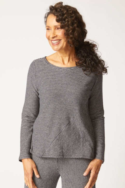 21533 - Pasadena Stripe Huntington Top-02-Tops/Blouses-Habitat-Krista Anne's Boutique, Women's Fashion and Accessories Located in Oklahoma City, OK and Black Mountain, NC