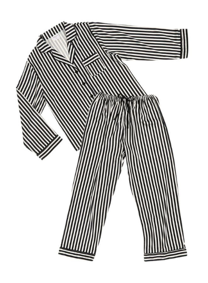 N5716 - Long Sleeve Stripe PJ Set-12-Gifts-Bella Apparel-Krista Anne's Boutique, Women's Fashion and Accessories Located in Oklahoma City, OK and Black Mountain, NC