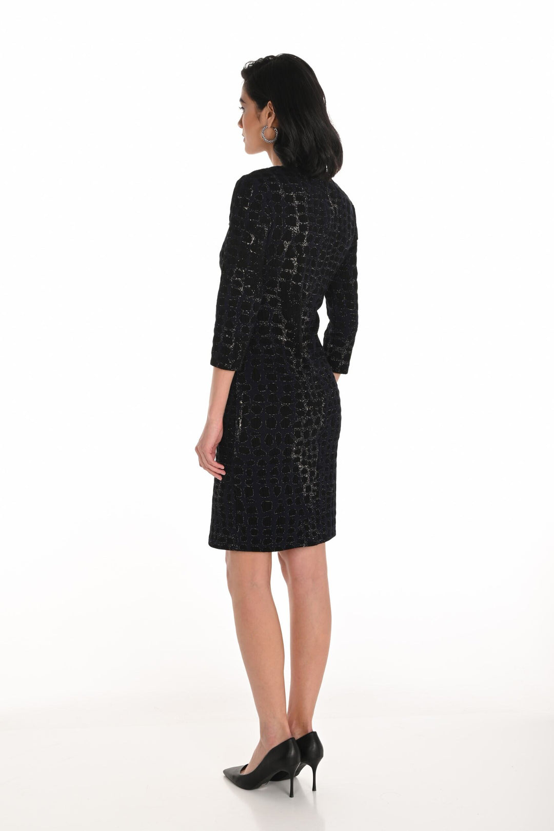 253379 - Ring Detail Knit Sheath Dress-06-Dresses/Jumpsuits-Frank Lyman-Krista Anne's Boutique, Women's Fashion and Accessories Located in Oklahoma City, OK and Black Mountain, NC