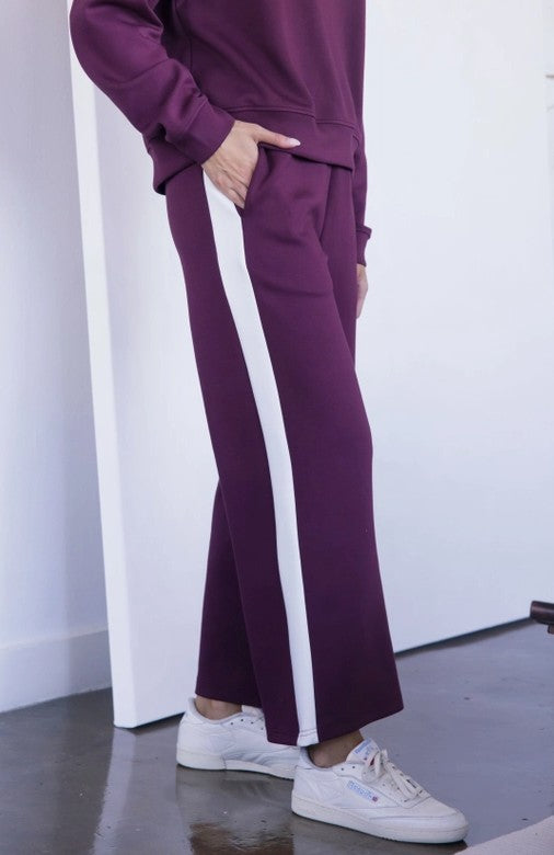 PP50028-C - "Butter Modal" Side Stripe Wide Leg Pant-04-Bottoms-P. Cill-Krista Anne's Boutique, Women's Fashion and Accessories Located in Oklahoma City, OK and Black Mountain, NC